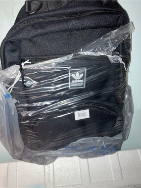 adidas Originals Black Men's Backpack with Trefoil Patch